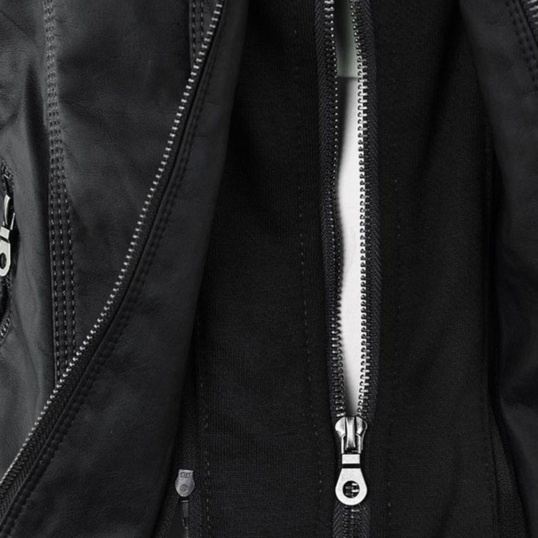 Isla | Waterproof Women's Leather Jacket with Hood