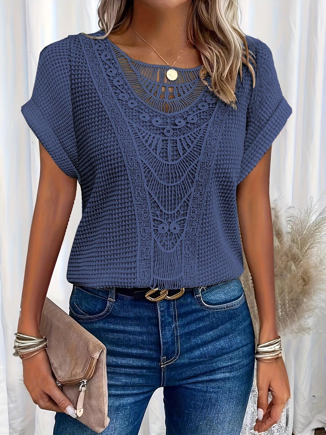 Clio | Top with Intricate Detailing & Superior Comfort