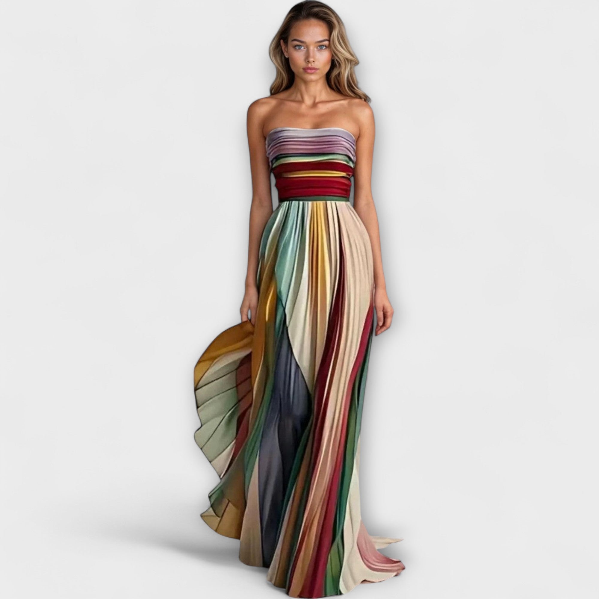 Olivia - Colourful Sleeveless Dress